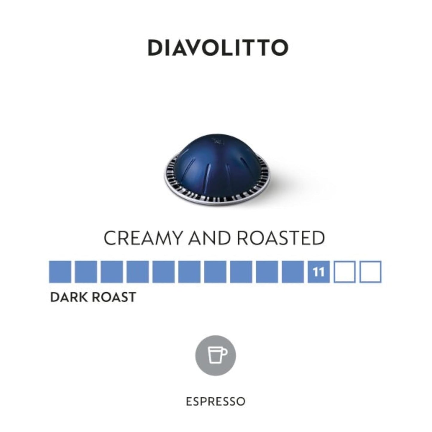 Nespresso VertuoLine Espresso, Diavolitto, 50 unidades