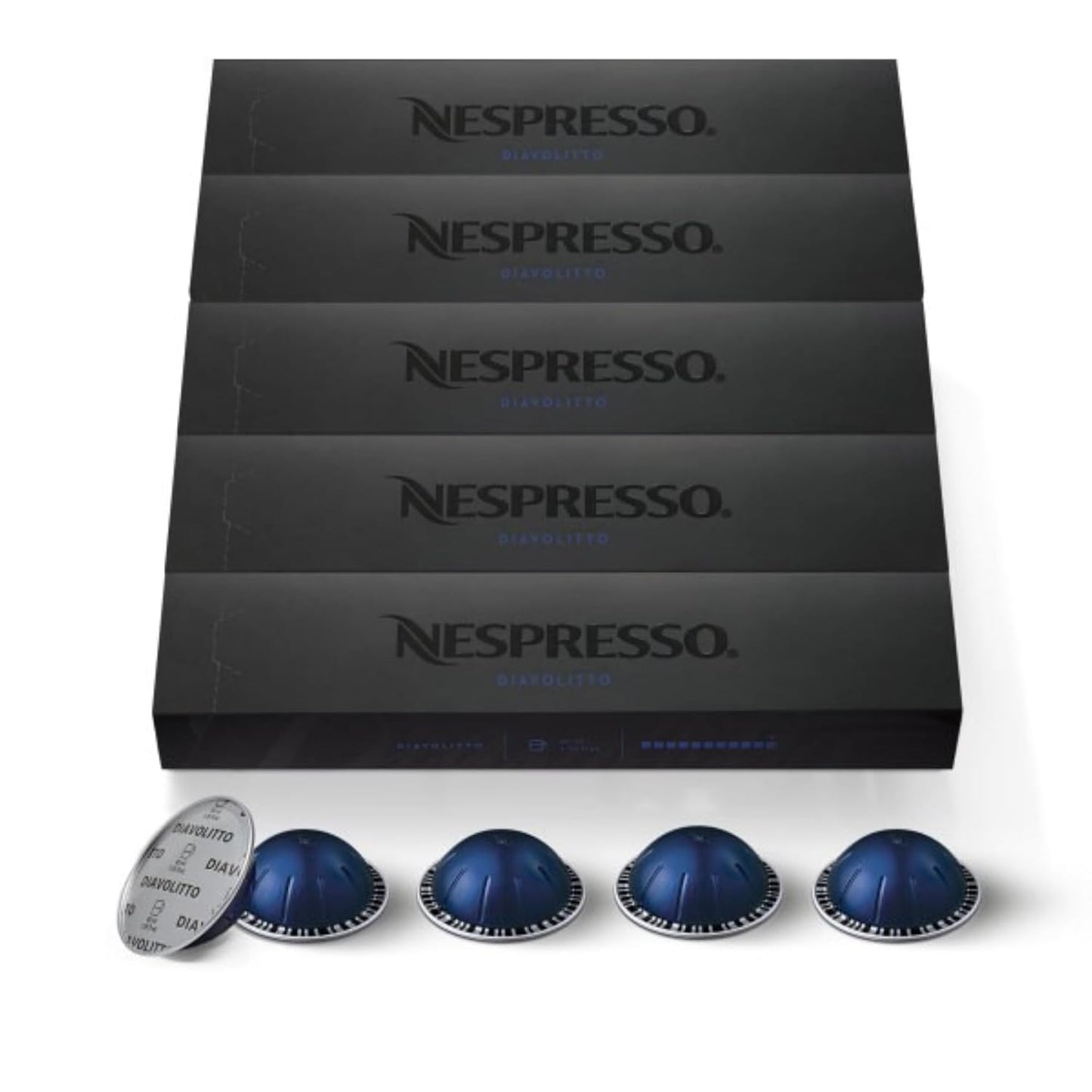 Nespresso VertuoLine Espresso, Diavolitto, 50 unidades