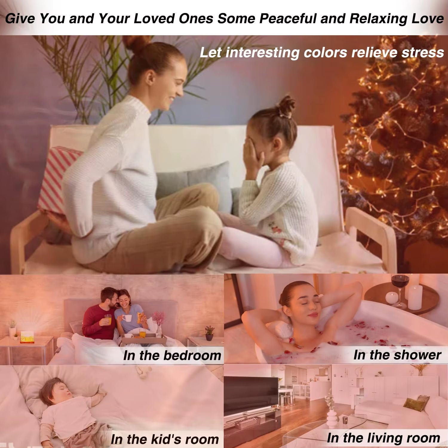 Ocean Lamp Water Light Projector - Aurora Borealis and Wave Ripple Night Light for Bedroom Ambiance